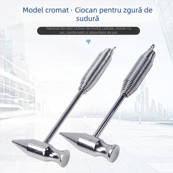 Ciocan cromat pentru sudură, ciocan de siguranță pentru electrician/sudor, vârf ascuțit, unealtă de salvare