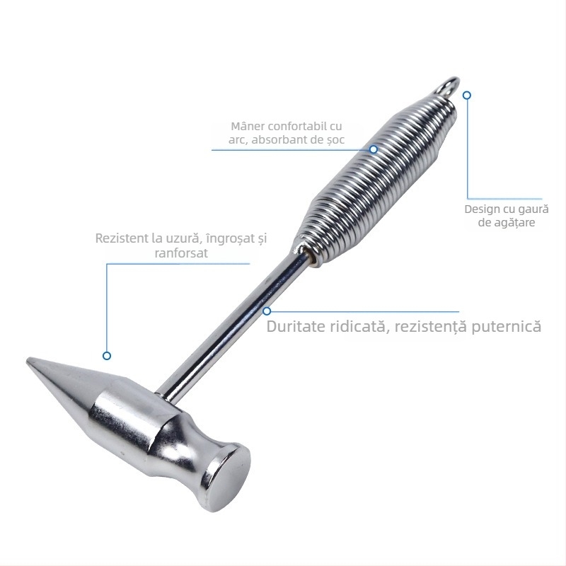 Ciocan cromat pentru sudură, ciocan de siguranță pentru electrician/sudor, vârf ascuțit, unealtă de salvare