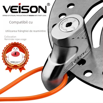 VEISON/Vishon DX3 Lacăt de disc pentru motociclete și vehicule electrice – aliaj de zinc de înaltă calitate