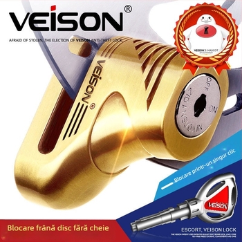 VEISON/Vishon DX3 Lacăt de disc pentru motociclete și vehicule electrice – aliaj de zinc de înaltă calitate