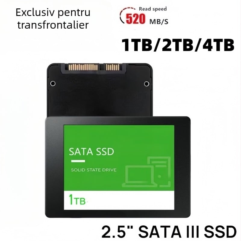 SSD SATA de 2,5 inch, capacitate mare - opțiuni 4TB/2TB/1TB pentru desktopuri și laptopuri