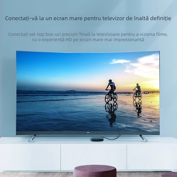 Rongxuan cablu HDMI, 4K60Hz, pentru PC și notebook, cablu digital de înaltă definiție pentru proiector și decodor, versiunea 2.0