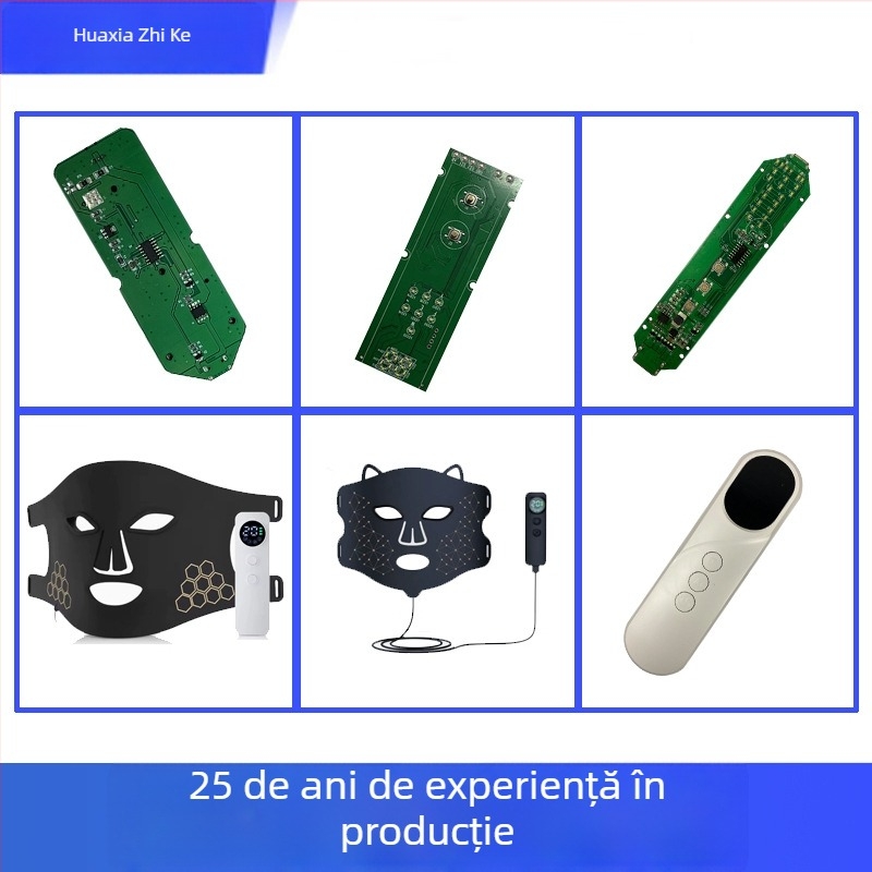 Placă de control pentru aparat cosmetic, mască LED și fototerapie, reglaje de timp și culoare
