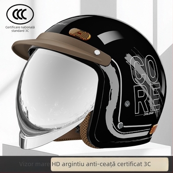 Cască pentru motocicletă electrică, certificare standard național, unisex, stil guler de iarnă