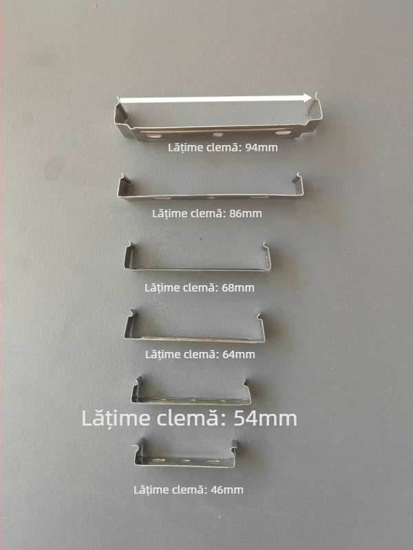 Clip de fixare pentru lampă cu formă specială, suport pentru tub LED, placă de suspendare cu protecții multiple, clemă în formă de U cu 3 găuri pentru lampă liniară