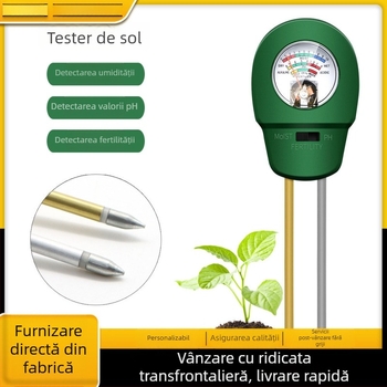 Test de sol 3 în 1: pH, umiditate și fertilitate