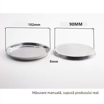 CKSLAB farfurie de cântărire pentru umidometru, farfurie de cântărire din aluminiu, 90 mm, 50 buc./cutie, H1008