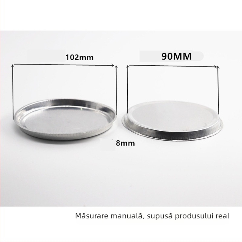 CKSLAB farfurie de cântărire pentru umidometru, farfurie de cântărire din aluminiu, 90 mm, 50 buc./cutie, H1008