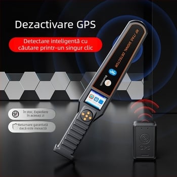 Detector GPS auto, anti-spionaj și anti-monitorizare, detecția semnalelor wireless, detecția AirTag, scanare și detectare, protecție împotriva filmării clandestine