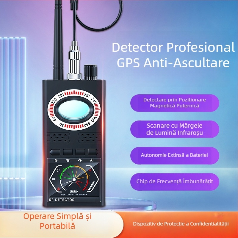 K68S Detector de camere ascunse cu GPS – anti-spionaj, anti interceptare și anti urmărire