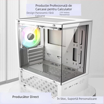 Carcasă PC X-2 Sea View Room – MATX/ATX mid-tower, oțel, cu sursă de alimentare, USB 3.0 frontal