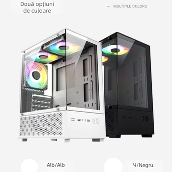 Carcasă PC X-2 Sea View Room – MATX/ATX mid-tower, oțel, cu sursă de alimentare, USB 3.0 frontal
