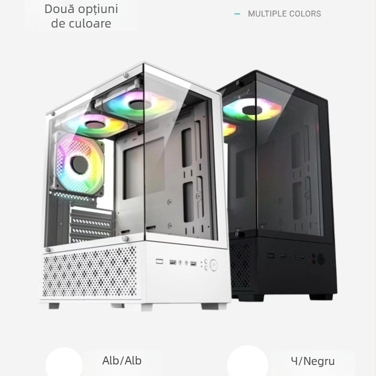 Carcasă PC X-2 Sea View Room – MATX/ATX mid-tower, oțel, cu sursă de alimentare, USB 3.0 frontal