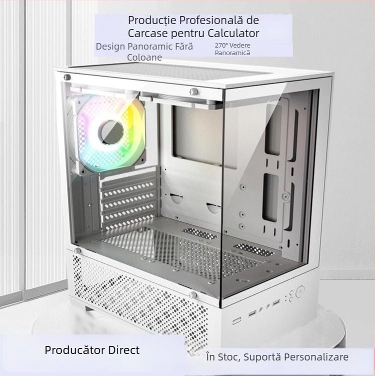 Carcasă PC X-2 Sea View Room – MATX/ATX mid-tower, oțel, cu sursă de alimentare, USB 3.0 frontal