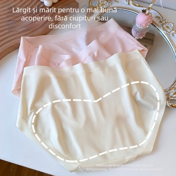 Chiloți de maternitate cu talie joasă, mărime mare, respirabili, pentru sarcină târzie, șorturi feminine care nu strâng burta, căptușeală din bumbac în zona inghinală
