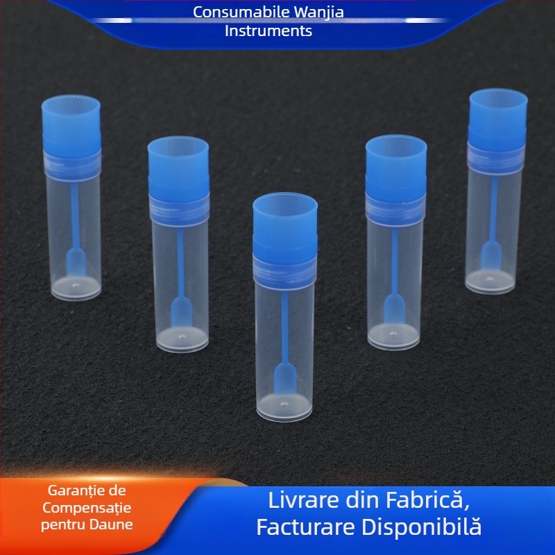 Recipient pentru colectarea materiilor fecale, 15 ml, capac intern filet, tub de prelevare a probelor de fecale