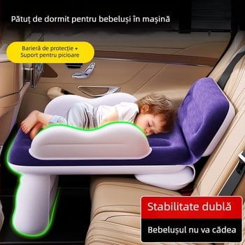 Pat de călătorie pentru bebeluți în mașină — saltea gonflabilă pentru scaunul din spate