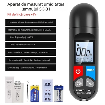 Sneco SK31 Detector de umiditate pentru lemn – măsurarea umidității lemnului