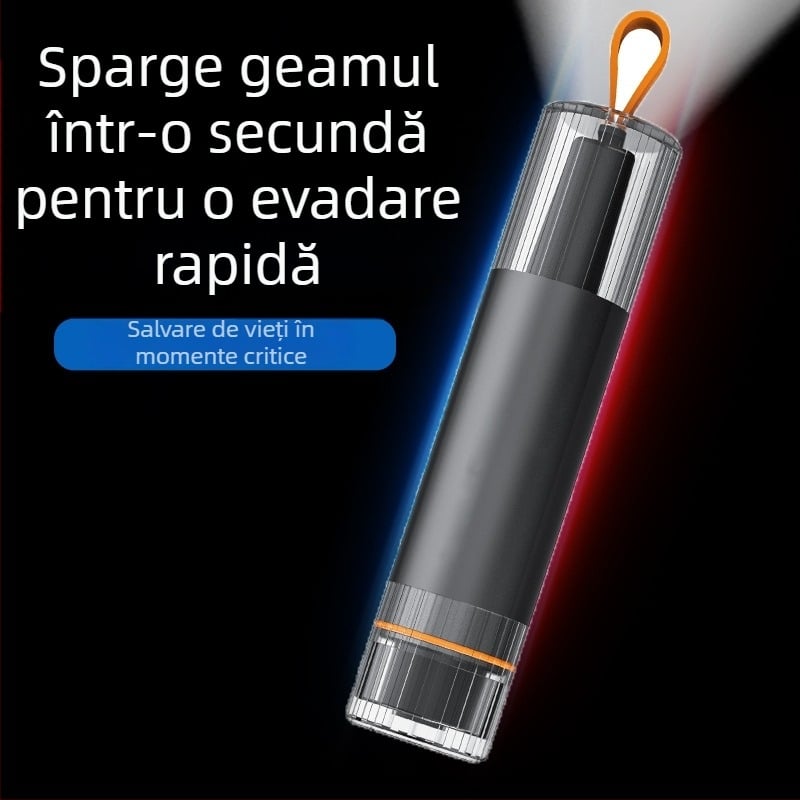 Ciocan auto pentru spargerea geamurilor — unealtă multifuncțională de evacuare pentru vehicul