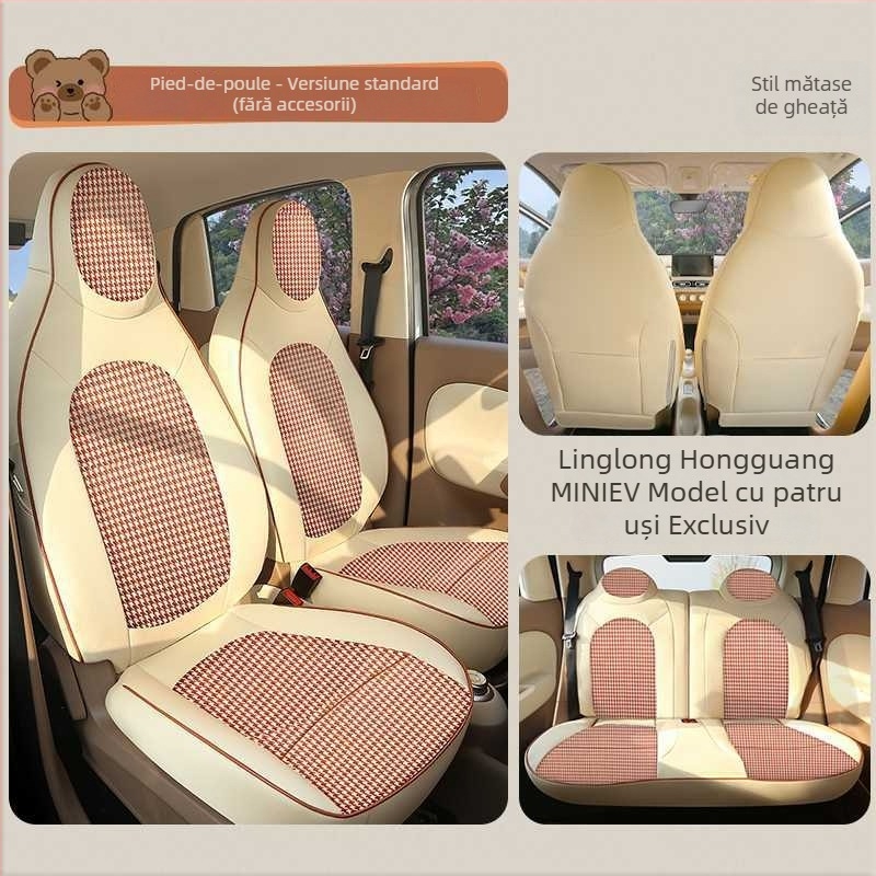 Huse pentru scaune Wuling Mini, versiune cu patru uși, a patra generație Hongguang EV Mini, perne pentru toate anotimpurile