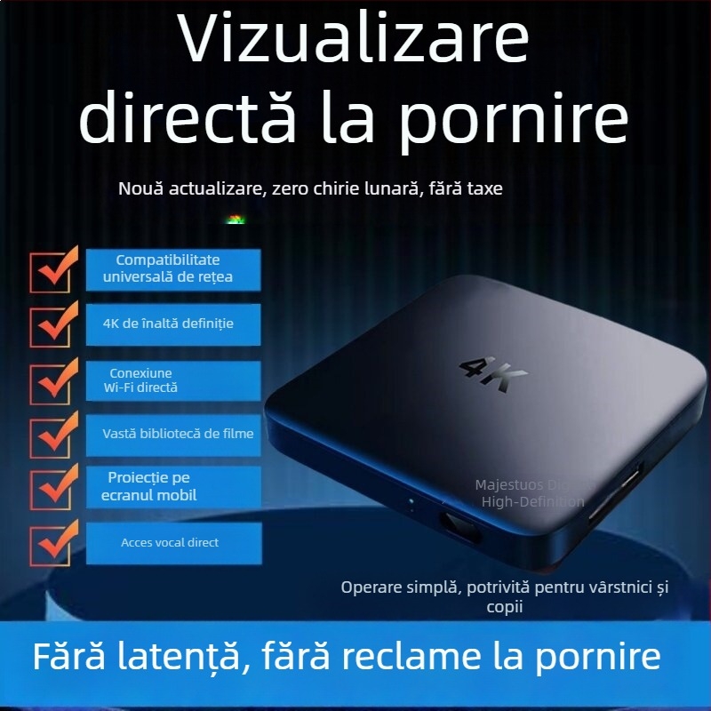 Set-top box noul model 2025 cu Wi-Fi 4K