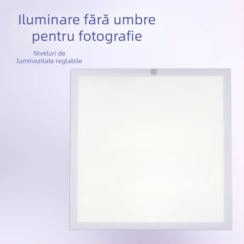 Lumină LED reglabilă pentru studio foto cu softbox, 30×30 cm, fără umbre, pentru streaming live