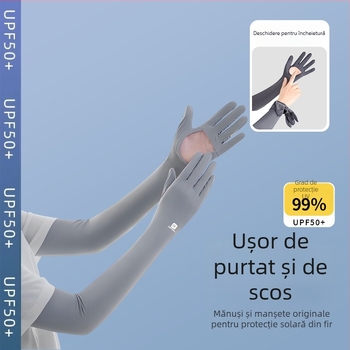 Manșete UV pentru femei, din Ice Silk, pentru protecție în aer liber vara