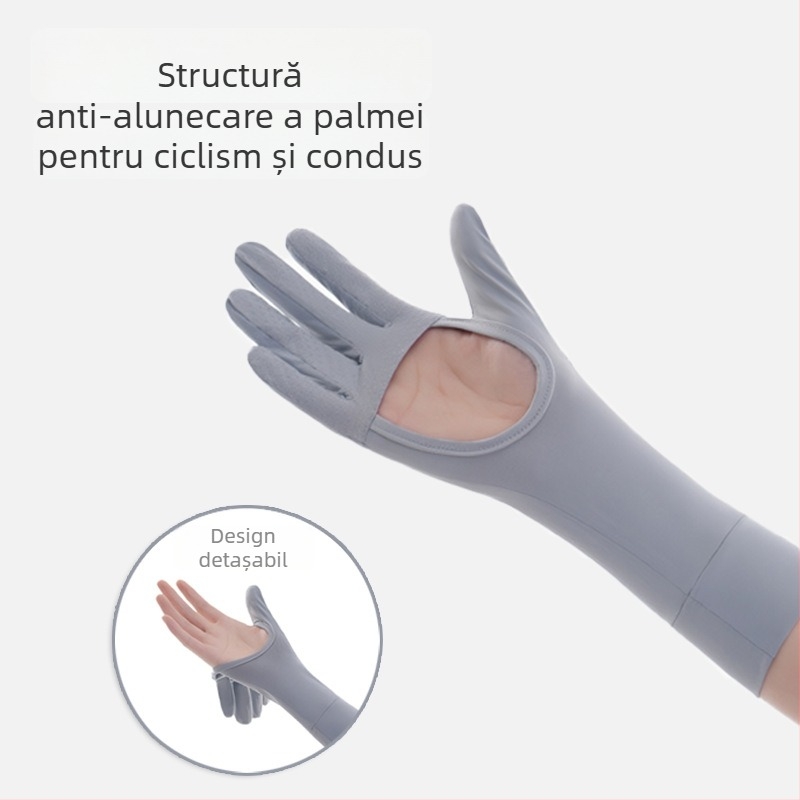 Manșete UV pentru femei, din Ice Silk, pentru protecție în aer liber vara