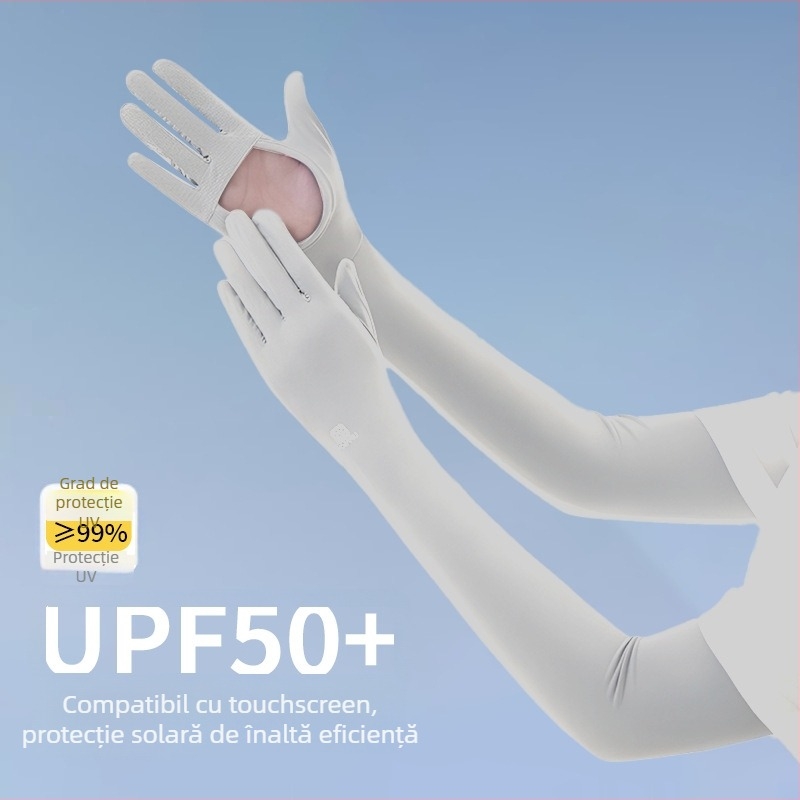 Manșete UV pentru femei, din Ice Silk, pentru protecție în aer liber vara