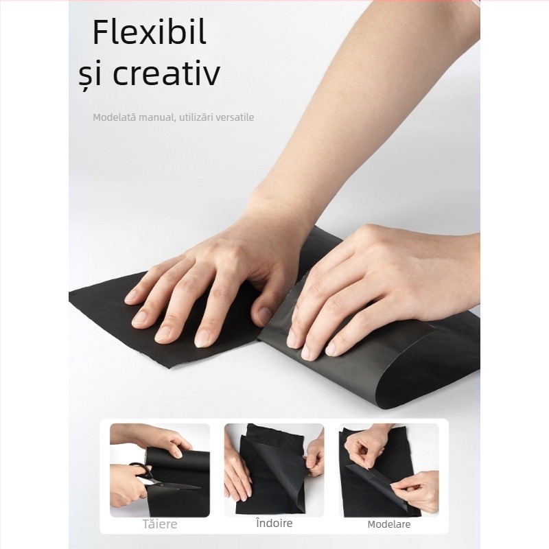 Fundal foto negru din folie de aluminiu, cu țesătură absorbantă a luminii, accesorii pentru controlul iluminării