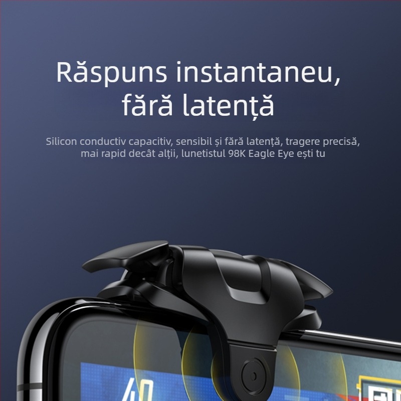 Controler de joc mobil de a treia generație, butoane din aliaj mecanic și feedback de forță pentru iPhone și Android
