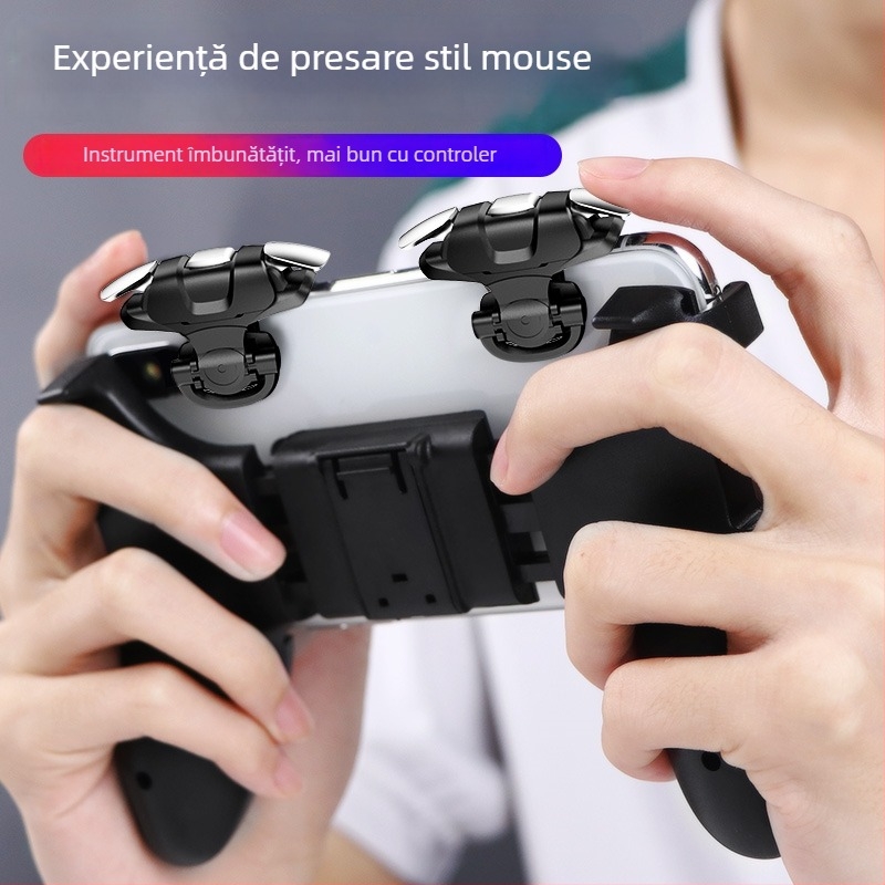 Controler de joc mobil de a treia generație, butoane din aliaj mecanic și feedback de forță pentru iPhone și Android