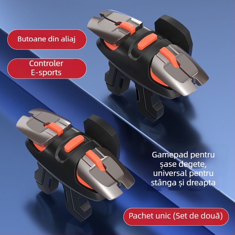 Controler de joc mobil de a treia generație, butoane din aliaj mecanic și feedback de forță pentru iPhone și Android