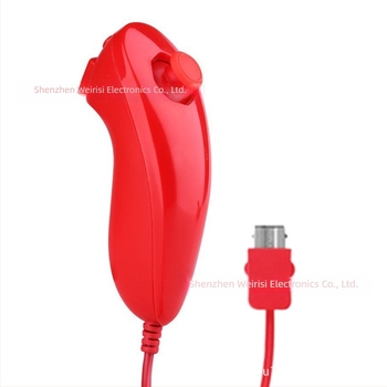 Gamepad wireless pentru Wii, mâner stâng cu formă curbată, prindere drumstick (W-ii)