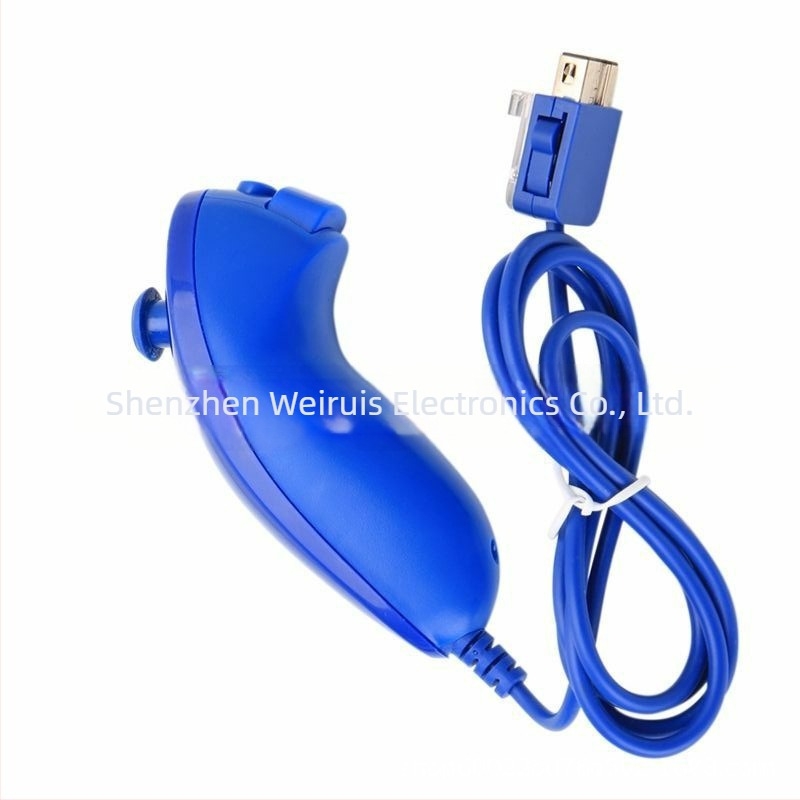 Gamepad wireless pentru Wii, mâner stâng cu formă curbată, prindere drumstick (W-ii)