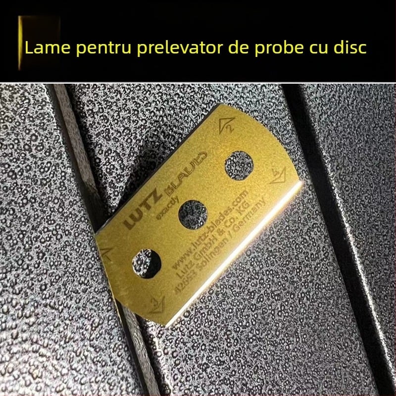 Lamă pentru probe de țesătură, lamă disc pentru eșantionare, lamă cu trei găuri, lamă de gravură disc, lamă pentru măsurarea greutății