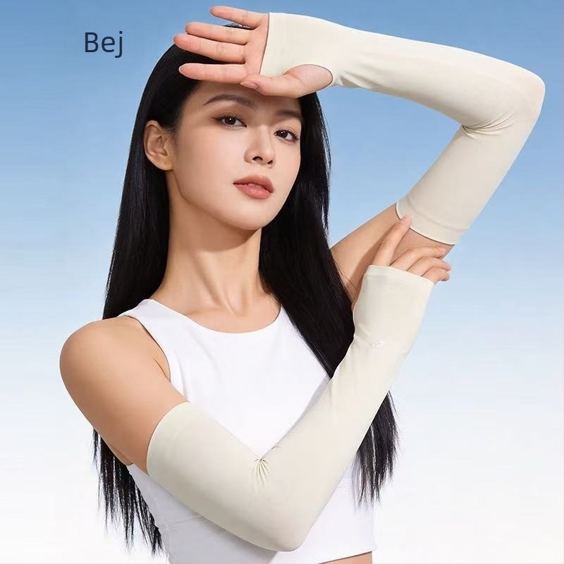 Manșete UV din Ice Silk, model subțire de vară, unisex, pentru condus, sport și ciclism