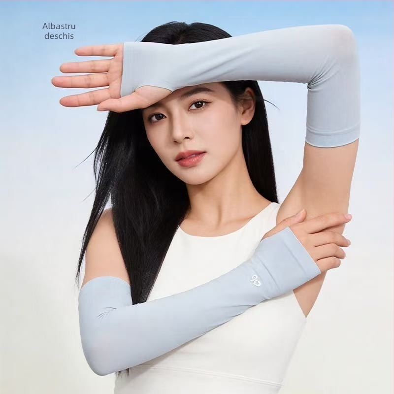Manșete UV din Ice Silk, model subțire de vară, unisex, pentru condus, sport și ciclism