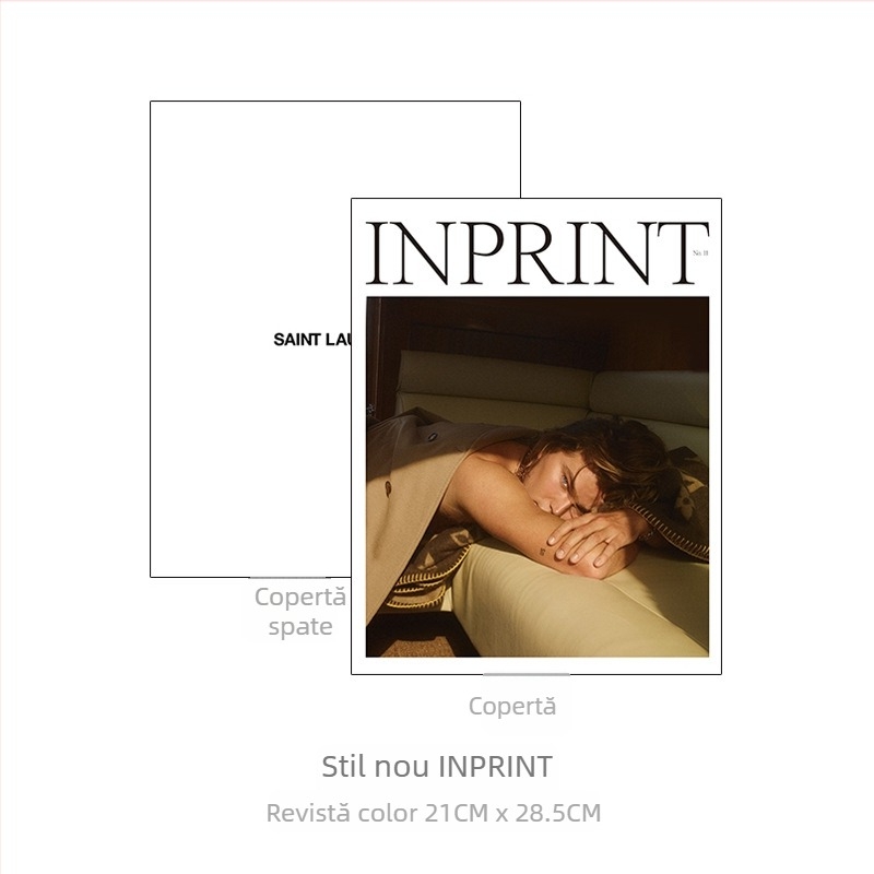 Rekvizit pentru fotografie în stil de revistă, fundal din hârtie pentru modă, aspect color complet în stil album, dimensiune 21×28,5 cm, ținut în mână pentru fotografie de stradă
