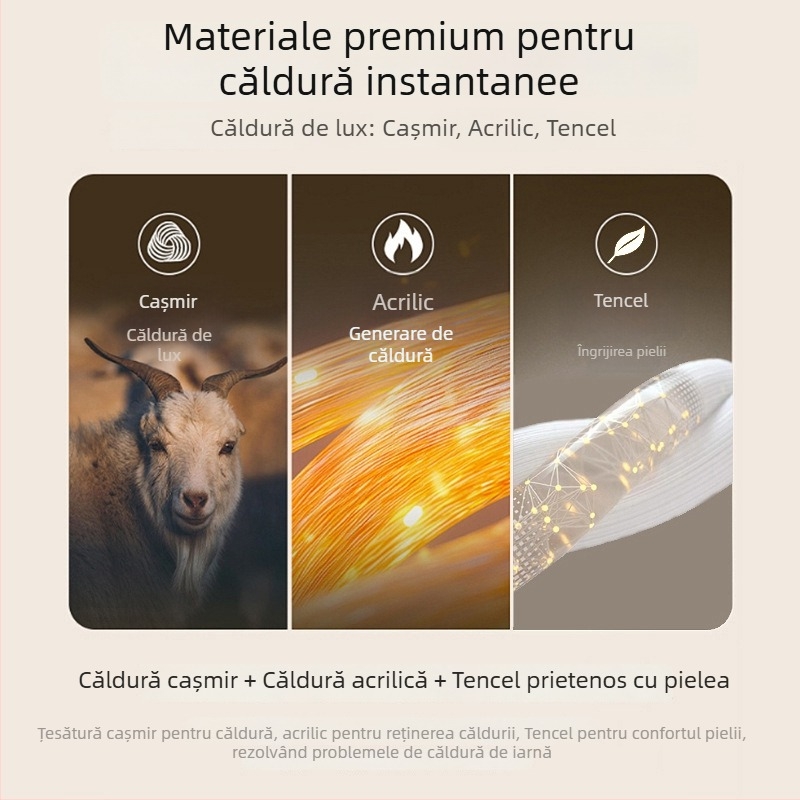 Set termic masculin pentru toamnă-iarnă, din amestec lână-mătase, antibacterian 7A, fără cusături, top cu mânecă lungă și pantaloni