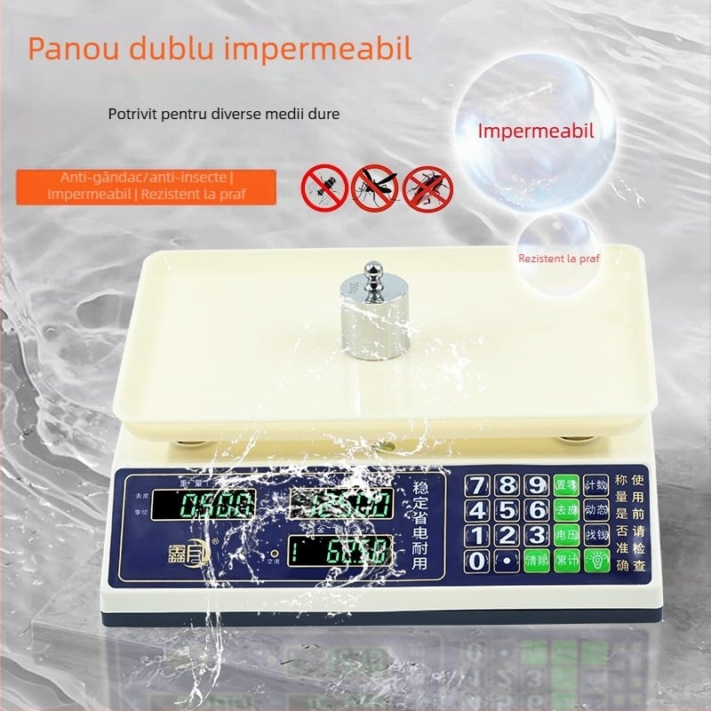 Xinyue cântar electronic comercial impermeabil pentru fructe și legume, portabil
