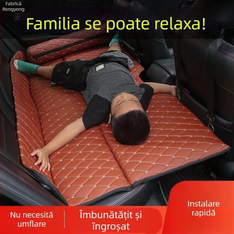 Saltea de dormit pentru bancheta din spate a mașinii | Pat de călătorie pentru mașină | Saltea pliabilă pentru mașină