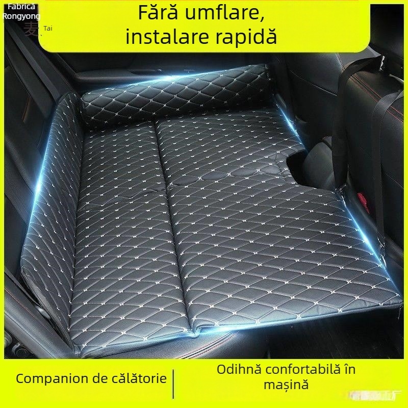 Saltea de dormit pentru bancheta din spate a mașinii | Pat de călătorie pentru mașină | Saltea pliabilă pentru mașină