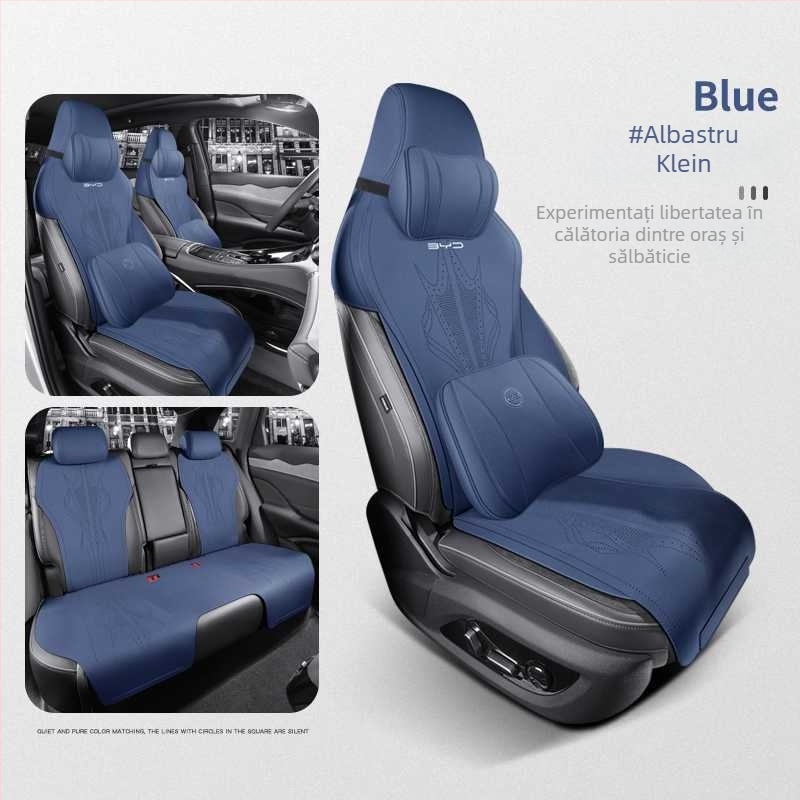 BYD Corvette 07 set dedicat pentru scaunul auto: pernă și husă, pentru toate anotimpurile, suede respirabil, acoperire parțială, stil nou