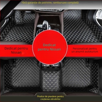 Covorașe de podea originale Nissan, cu bordură înconjurătoare, pentru Sylphy, X-Trail, Sunny, Qashqai, Teana și Tiida