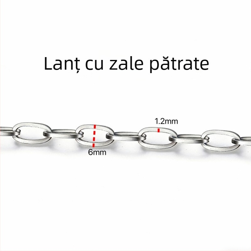 Stiluri variate de lanțuri din oțel inoxidabil, accesorii DIY și materiale pentru realizarea colierelor și brățărilor la modă
