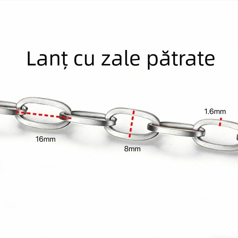 Stiluri variate de lanțuri din oțel inoxidabil, accesorii DIY și materiale pentru realizarea colierelor și brățărilor la modă