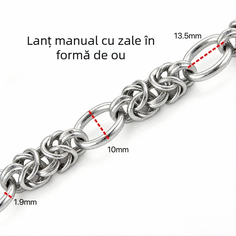 Stiluri variate de lanțuri din oțel inoxidabil, accesorii DIY și materiale pentru realizarea colierelor și brățărilor la modă