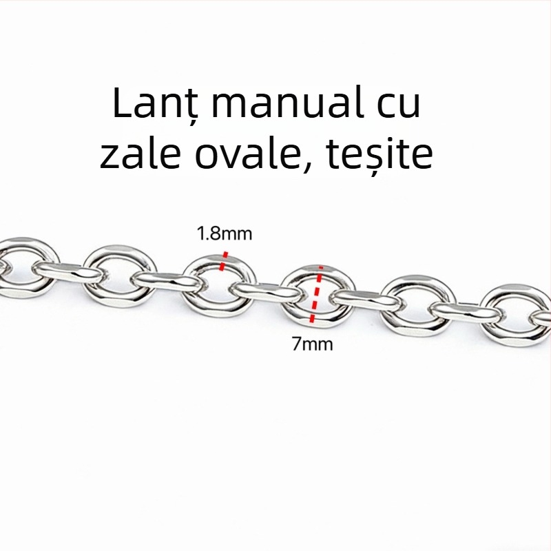 Stiluri variate de lanțuri din oțel inoxidabil, accesorii DIY și materiale pentru realizarea colierelor și brățărilor la modă