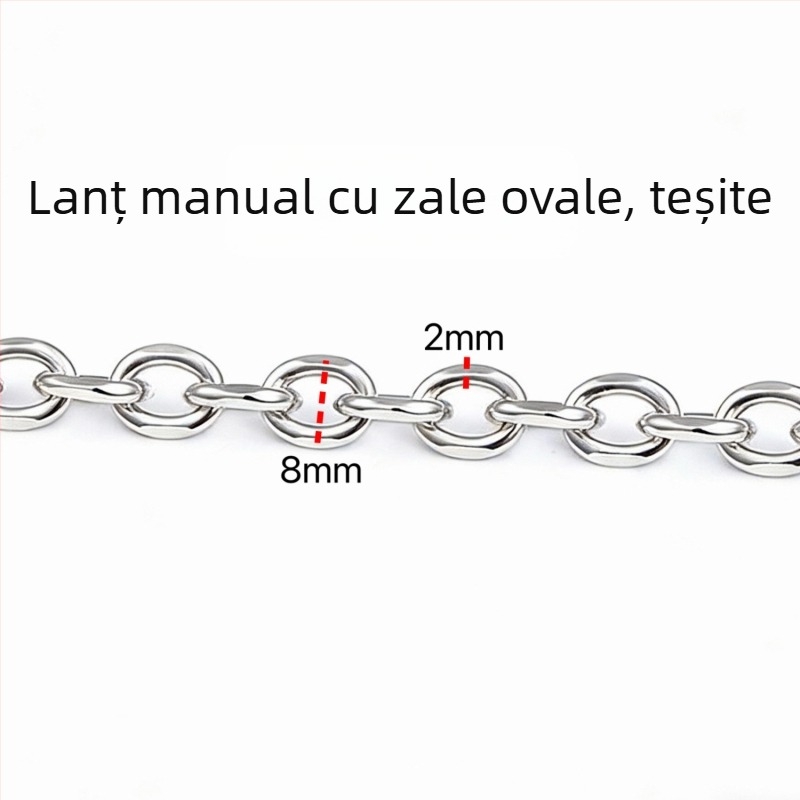 Stiluri variate de lanțuri din oțel inoxidabil, accesorii DIY și materiale pentru realizarea colierelor și brățărilor la modă